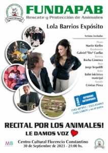 Lola Barrios Expósito y artistas invitados en el Constantino
